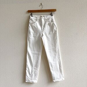 Madewell Perfect Vintage Straight Jeans Women 25 White VGUC High Rise Denim